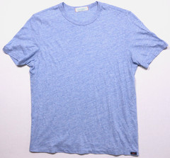 Faherty Chambray Tee Crew Neck Men’s M Heather Blue Cotton Modal Stretch Knit
