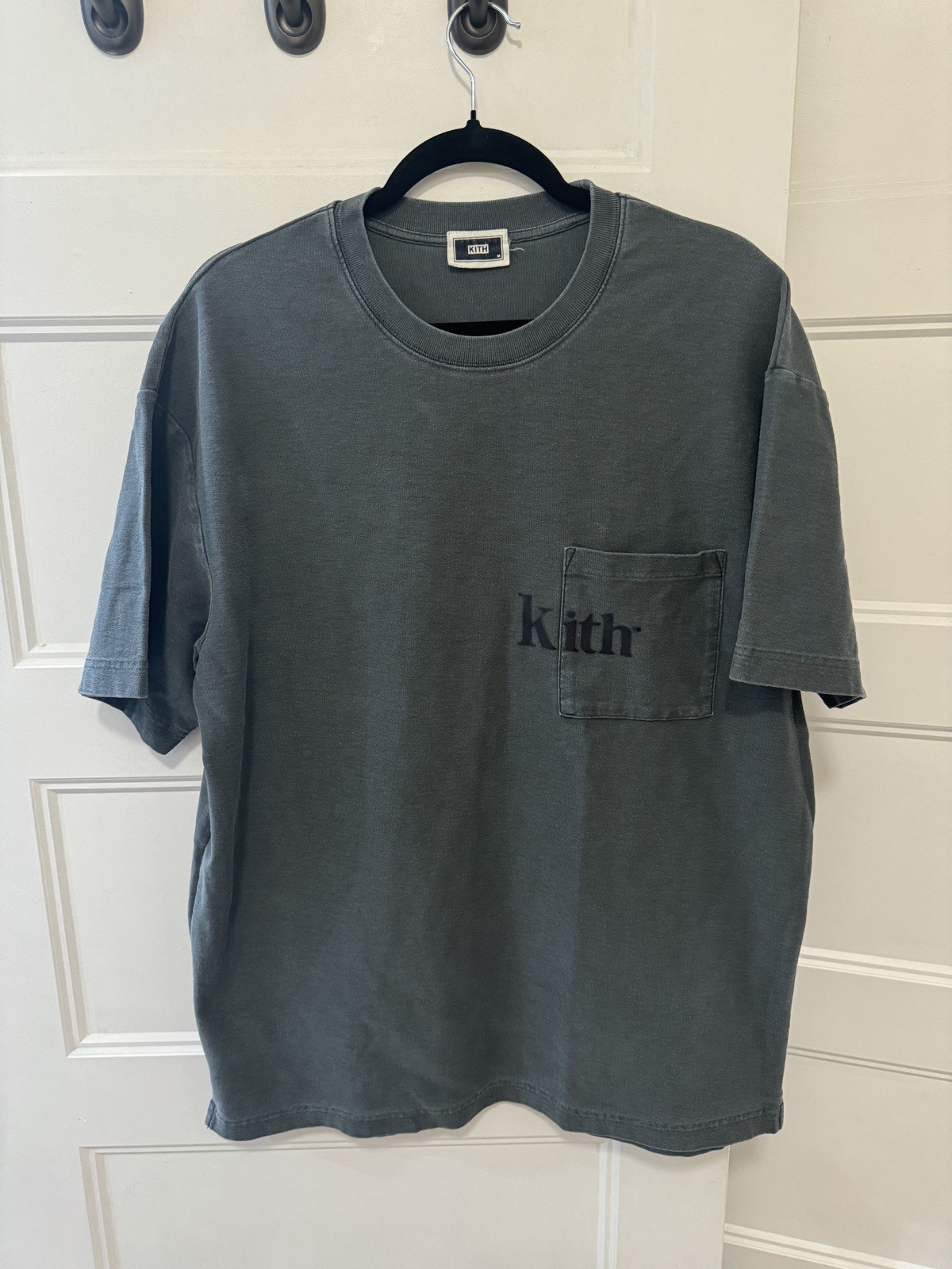 Kith Pocket T Shirt Charcoal Grey Mens L gallery