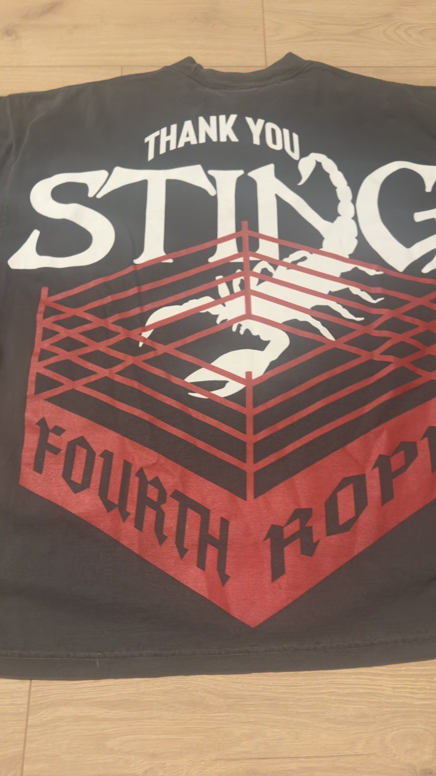Westside Gunn 'Thank You Sting' T-Shirt XL 4th Rope WWE AEW, Oversized Fit (XL) gallery
