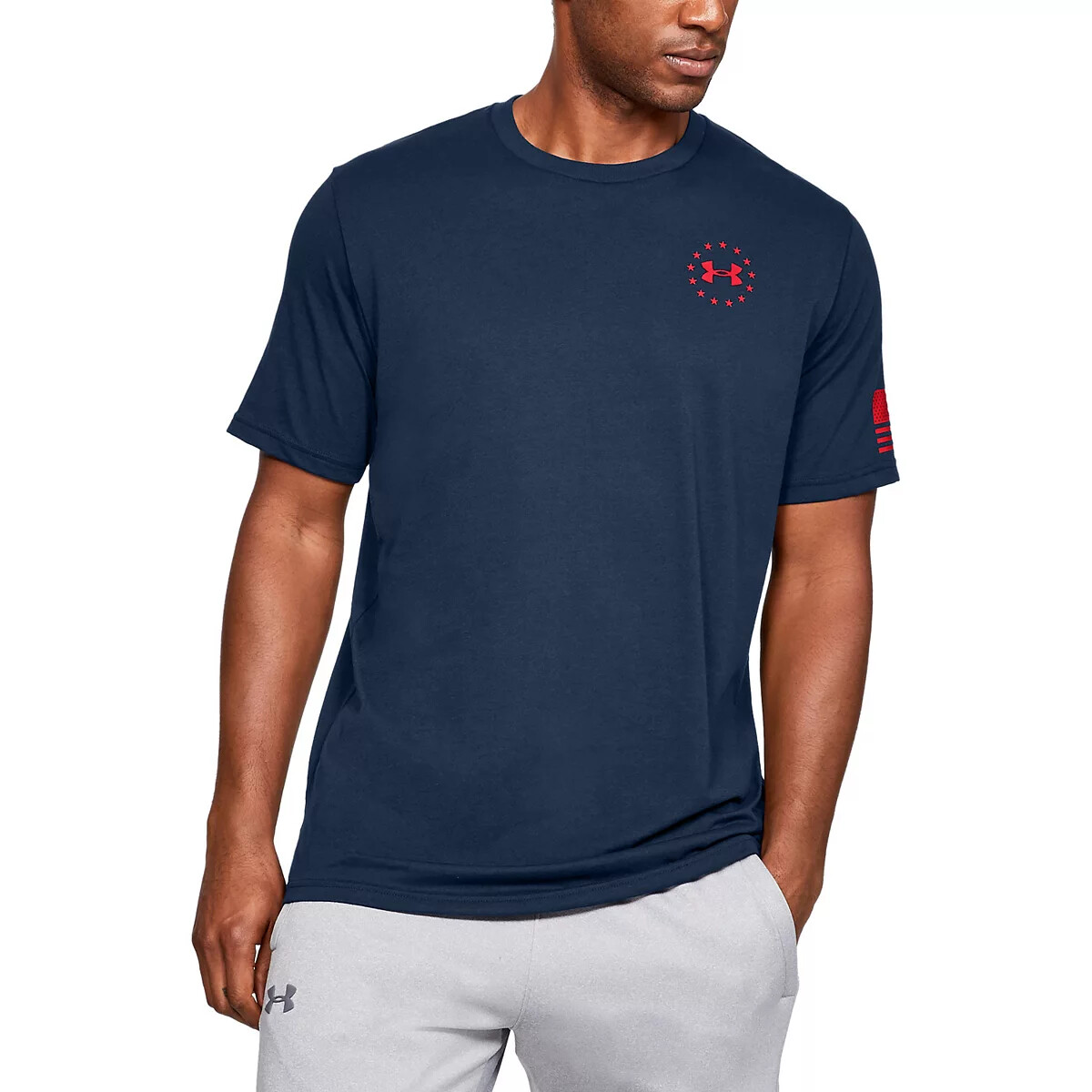 Under Armour UA Freedom Flag Logo Men's T Shirt Tee Cotton Blend S M L XL XXL gallery