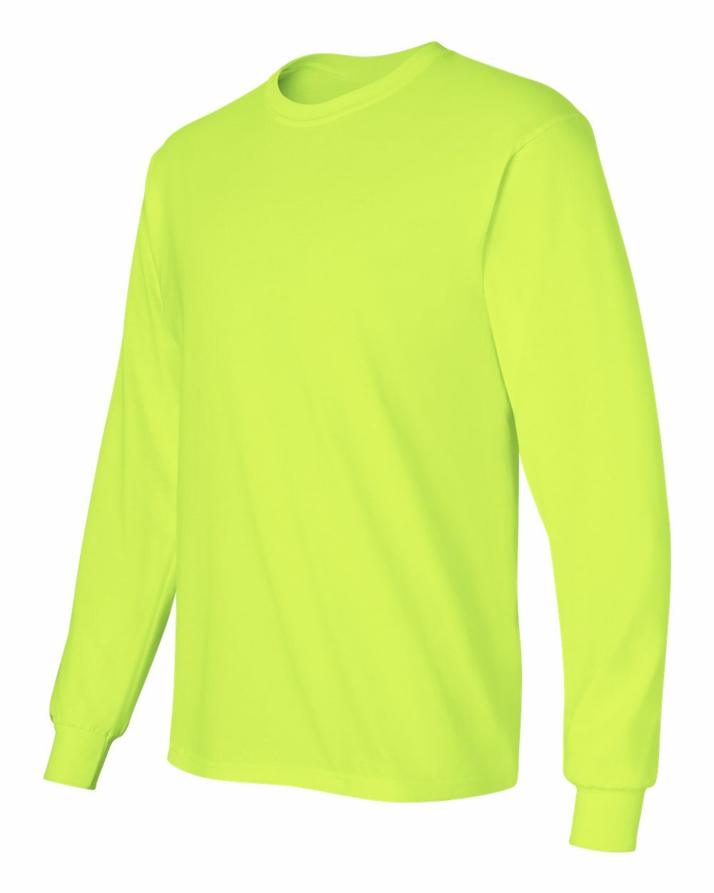 Safety Green Yellow T Shirt Long Sleeve Ultra Cotton Gildan T-Shirt – 2400