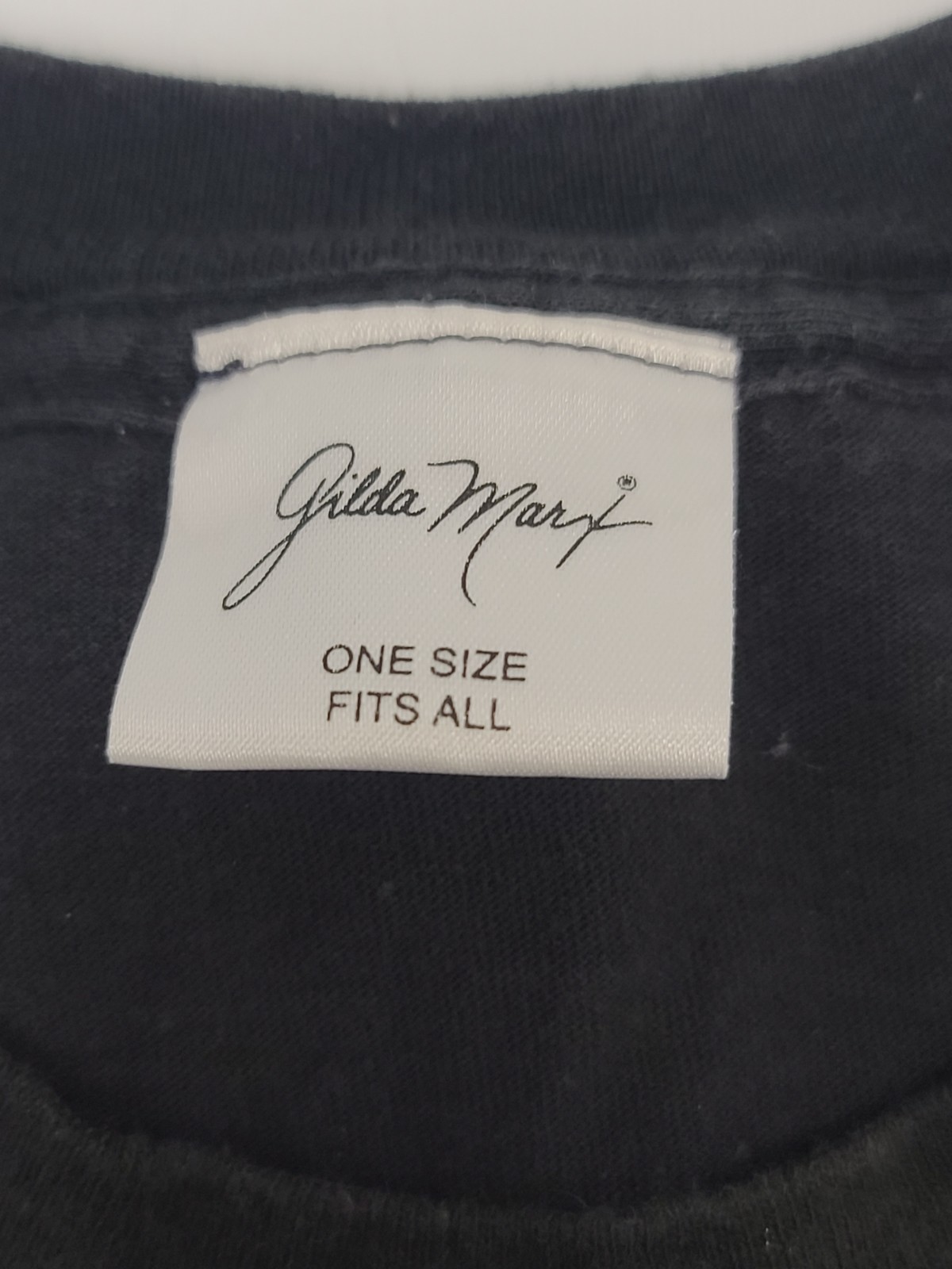 Gilda Marx Art Shirt OSFA Black Sea Coral Ocean Life Graphic Tee All Over Print gallery