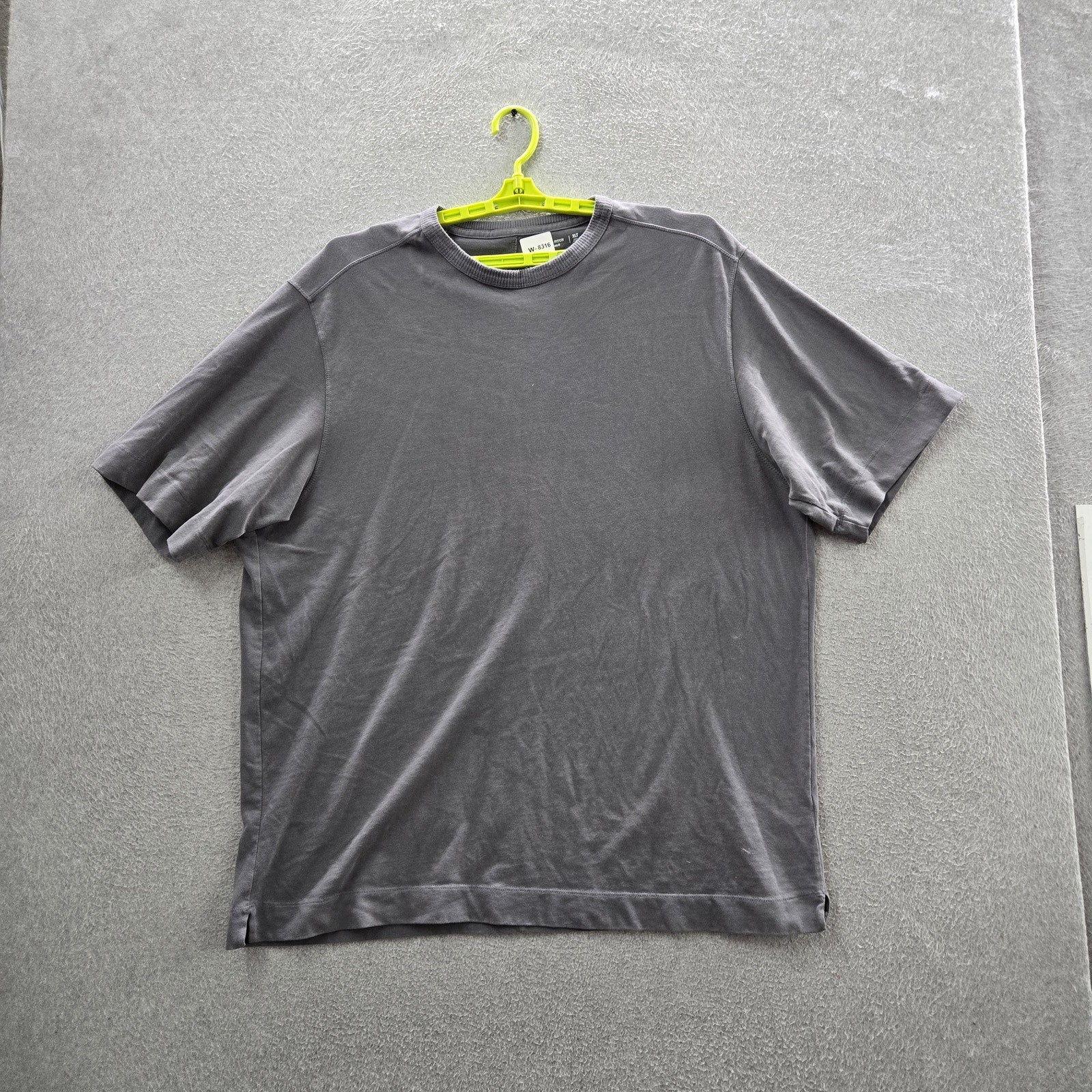 Abercrombie & Fitch Men Shirt XLT Gray Premium Essentials Short Sleeve