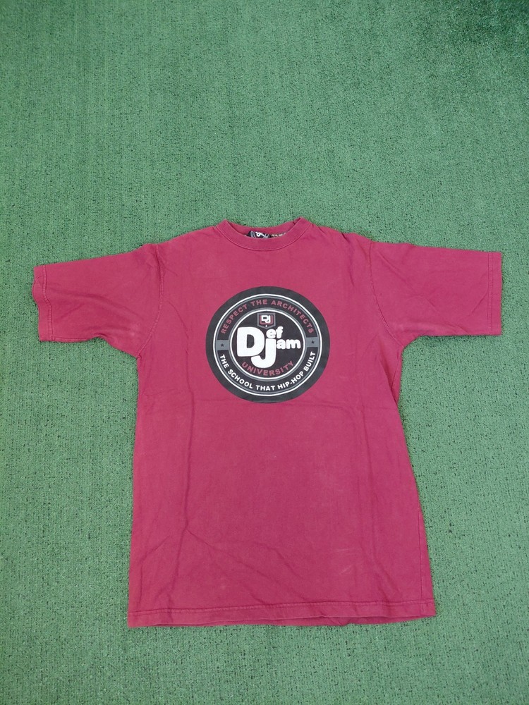 VINTAGE Def Jam University The School That Hip Hop Built Y2K Rap T Shirt Sz…
