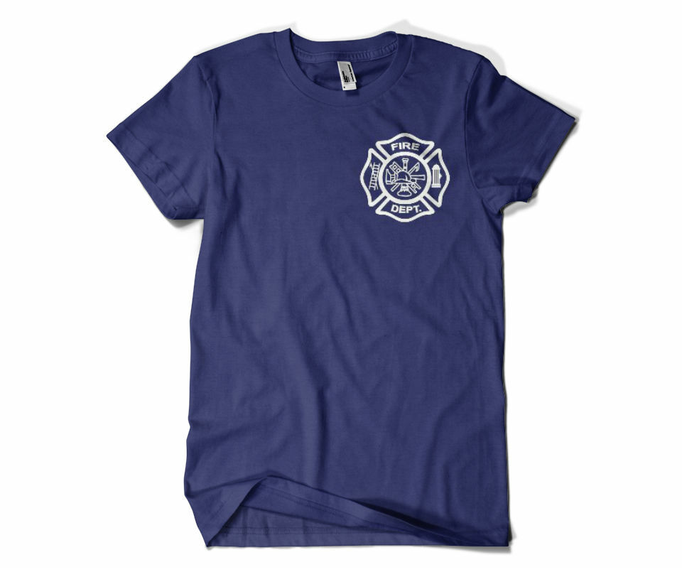Personalized FireFighter Fire Department T-shirt Rescue Custom Any Text T-shirt gallery