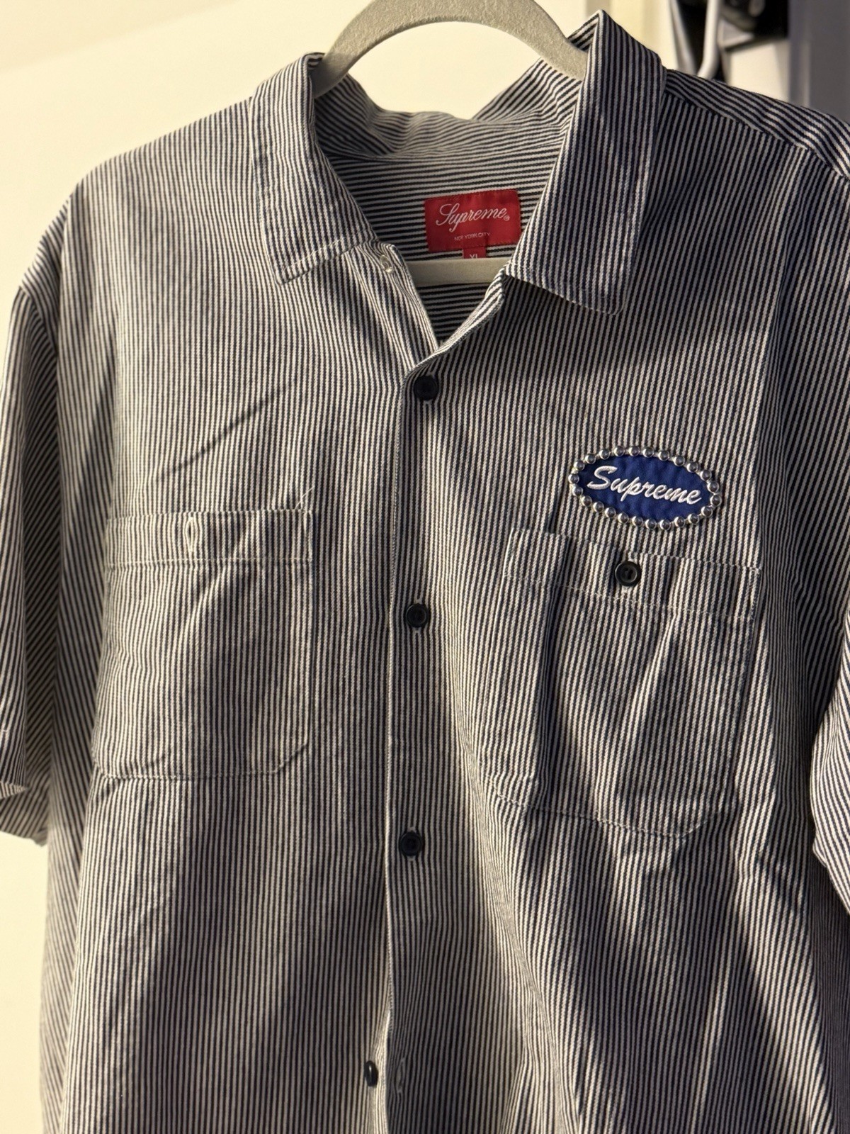 Supreme Studded Patch S/S Work Shirt Men’s XL gallery