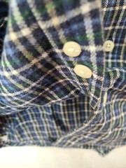 Chaps Mens Large Blue Plaid Long Sleeve Button Up Flannel Shirt