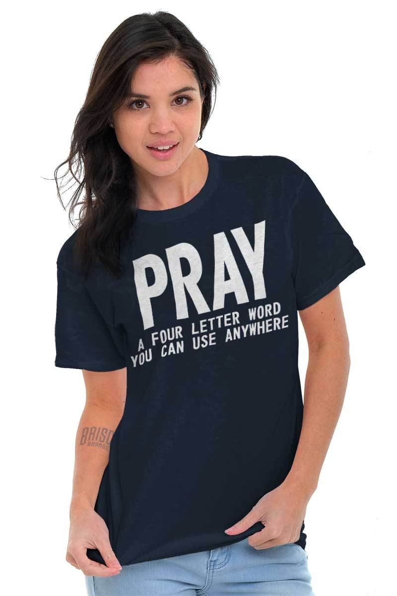 Cute Religious Jesus Christian Worship Pray Womens or Mens Crewneck T Shirt Tee gallery