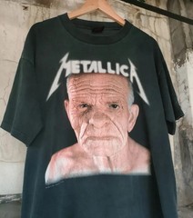 1991 Metallic aaa Enter Sandman Vintage T-Shirt Reprint