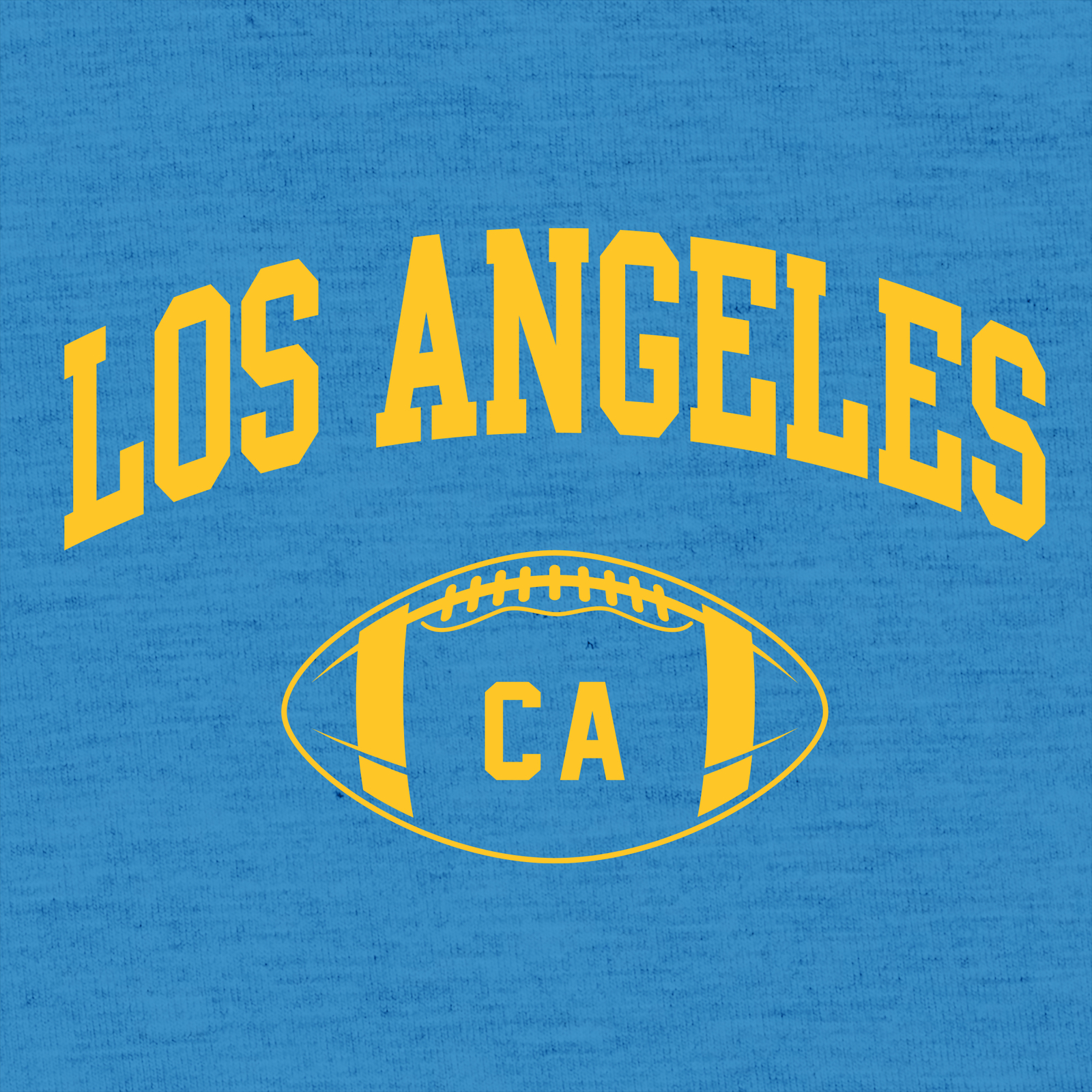 Los Angeles Classic Football Arch - Sports Athletics T Shirt - Heather Sapphire gallery