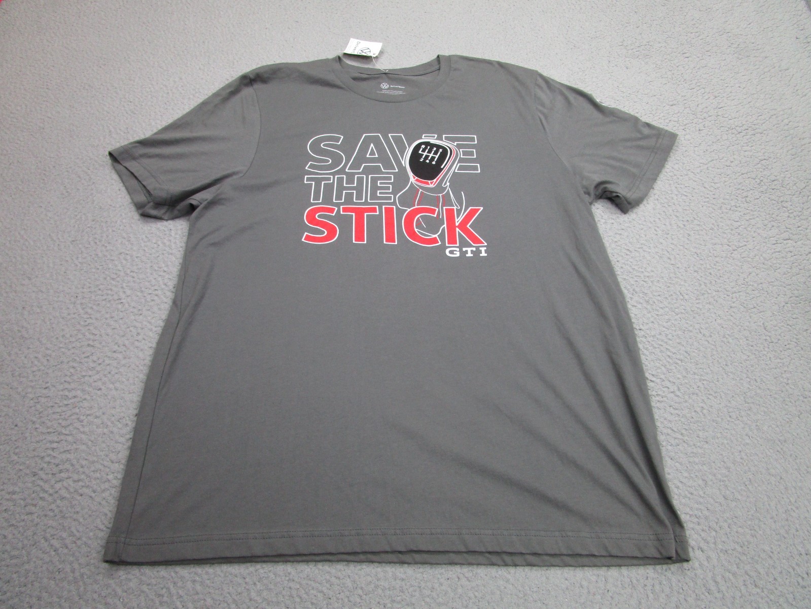 Volkswagen GTI Shirt Mens 2XL Gray Stick Manual Driver VW MK7 MK6 Golf gallery