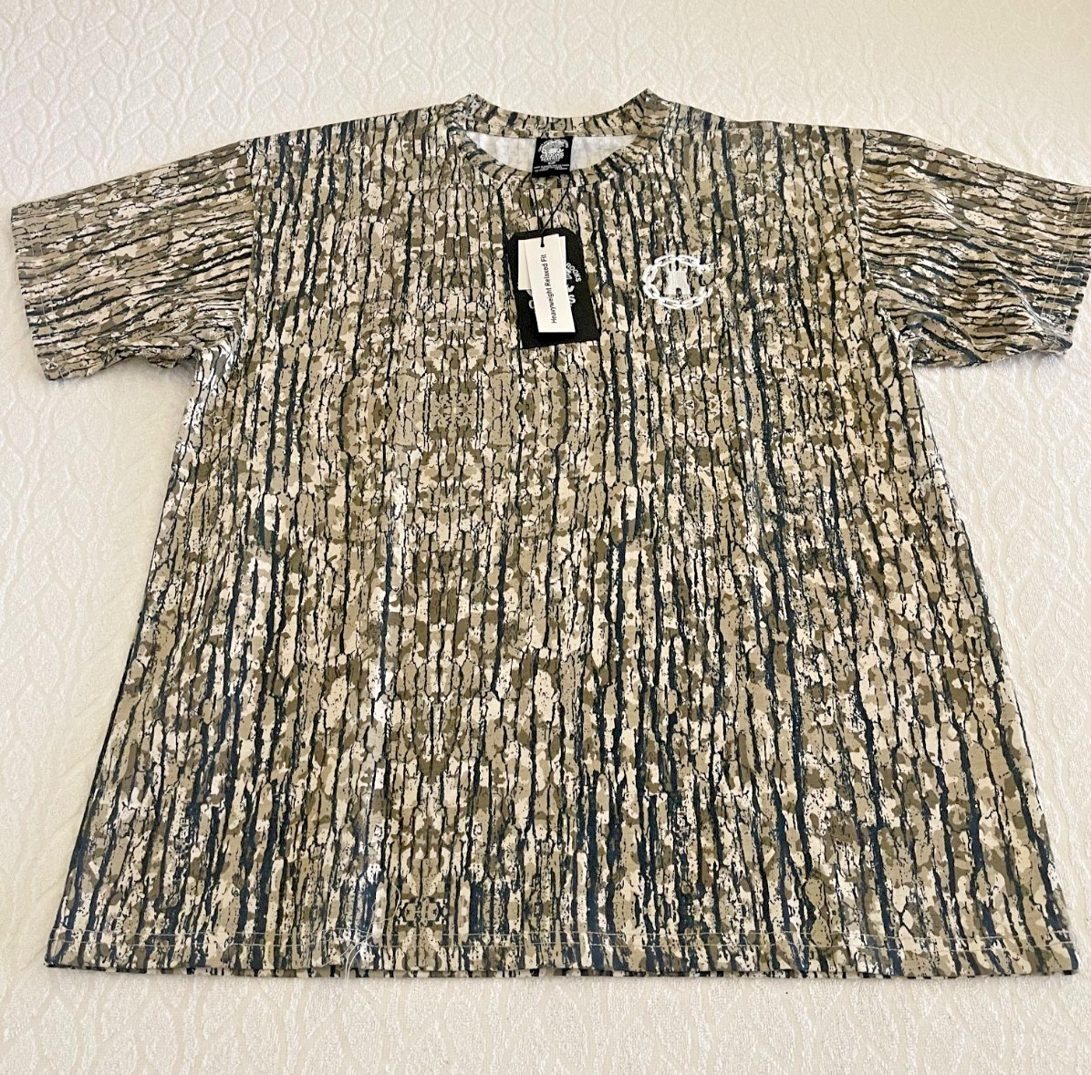 CROOKS & CASTLES Sz S Heavyweight Relax Fit T-Shirt Men’s Camouflage Pattern