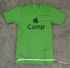 Apple Store Employee Apple Camp Green T-Shirt S 2009-2010 New Rare