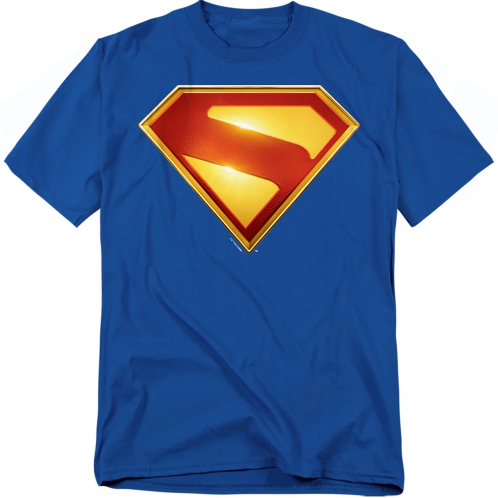 Superman 2025 New Logo Color Graphic Tee For Men & Women, Royal, S-6XL