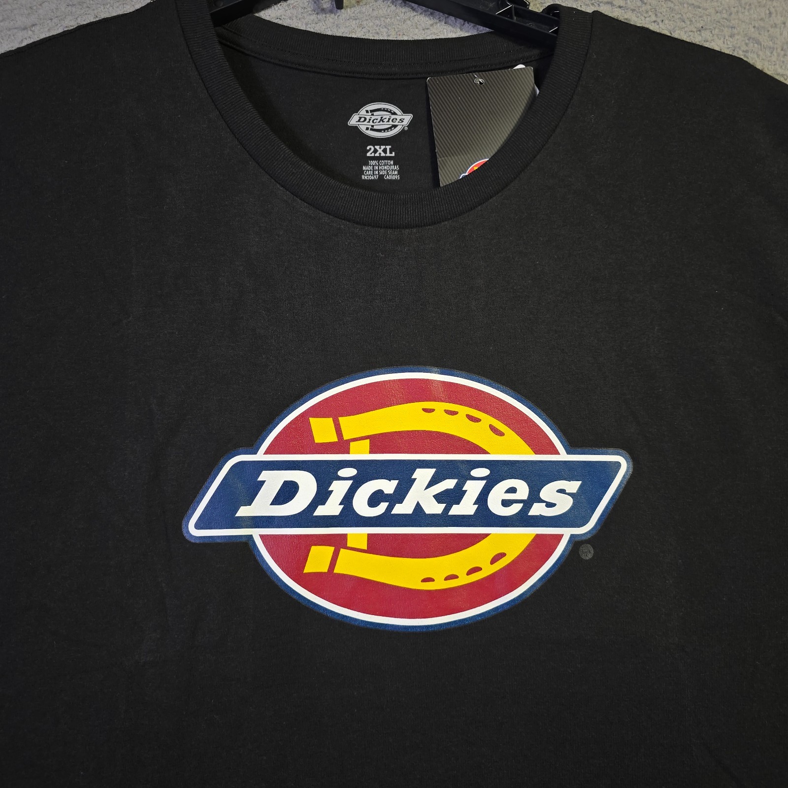 Dickies Shirt Mens 2XL XXL Black Regular Fit Classic Casual Logo Work Wear NWT gallery
