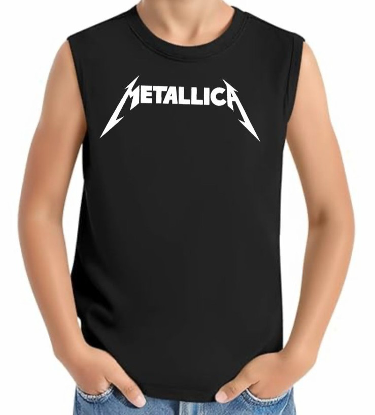 Metallica Heavy Metal Band Youth’s Black Muscle Shirt