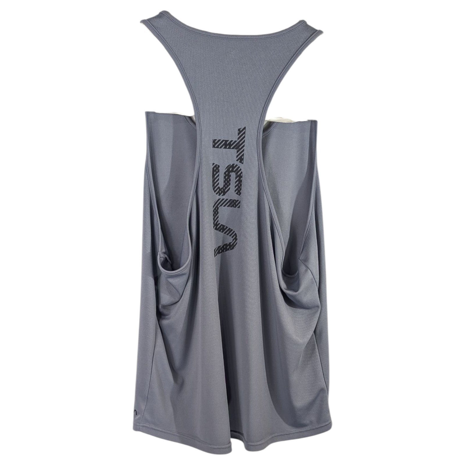 TSLA Tank Top Mens 2XL XXL Gray Sleeveless Workout Shirt Electric Vehicle Cars