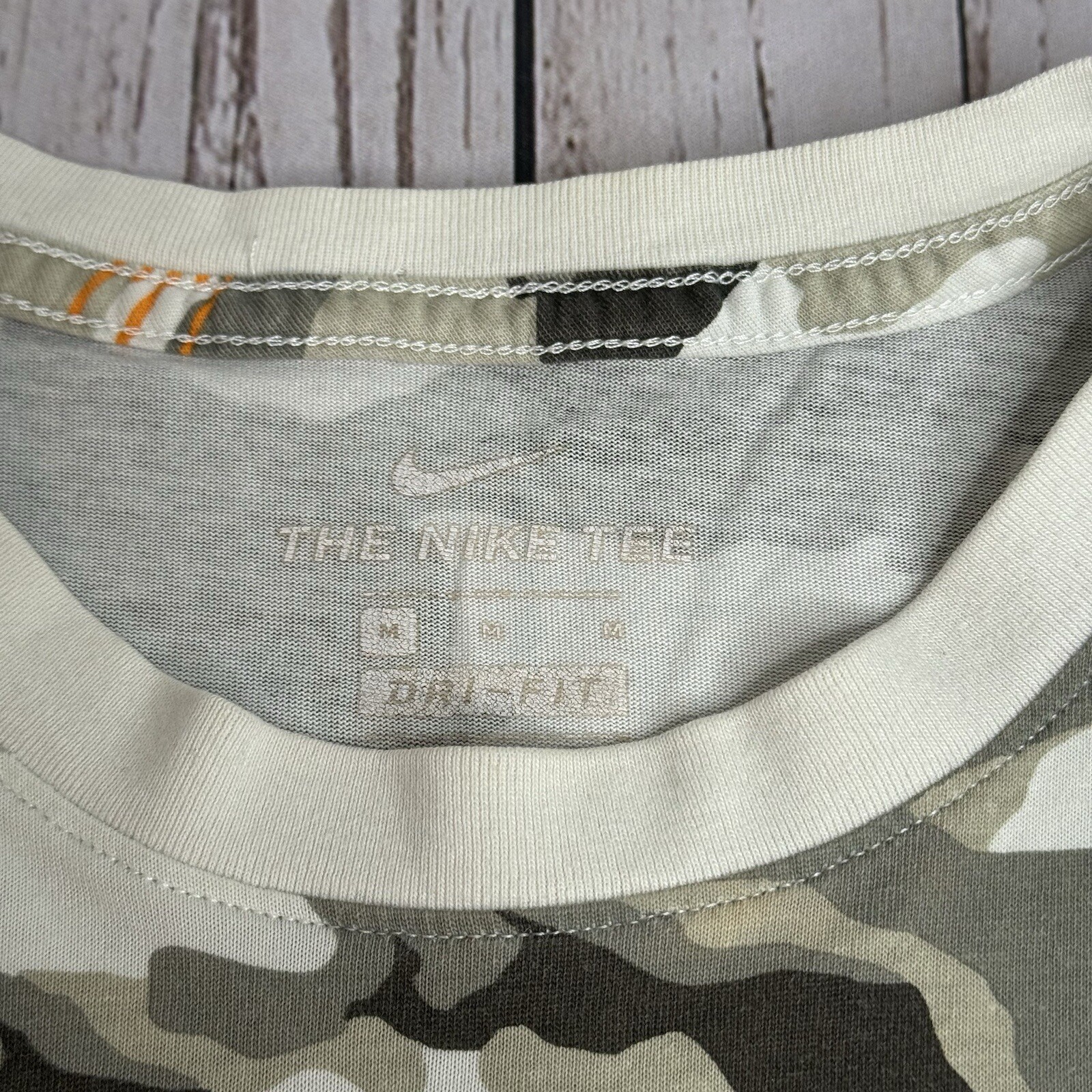 Nike Athlete DriFit Short Sleeve T Shirt Brown Camo Camouflage Mens Medium Tee gallery