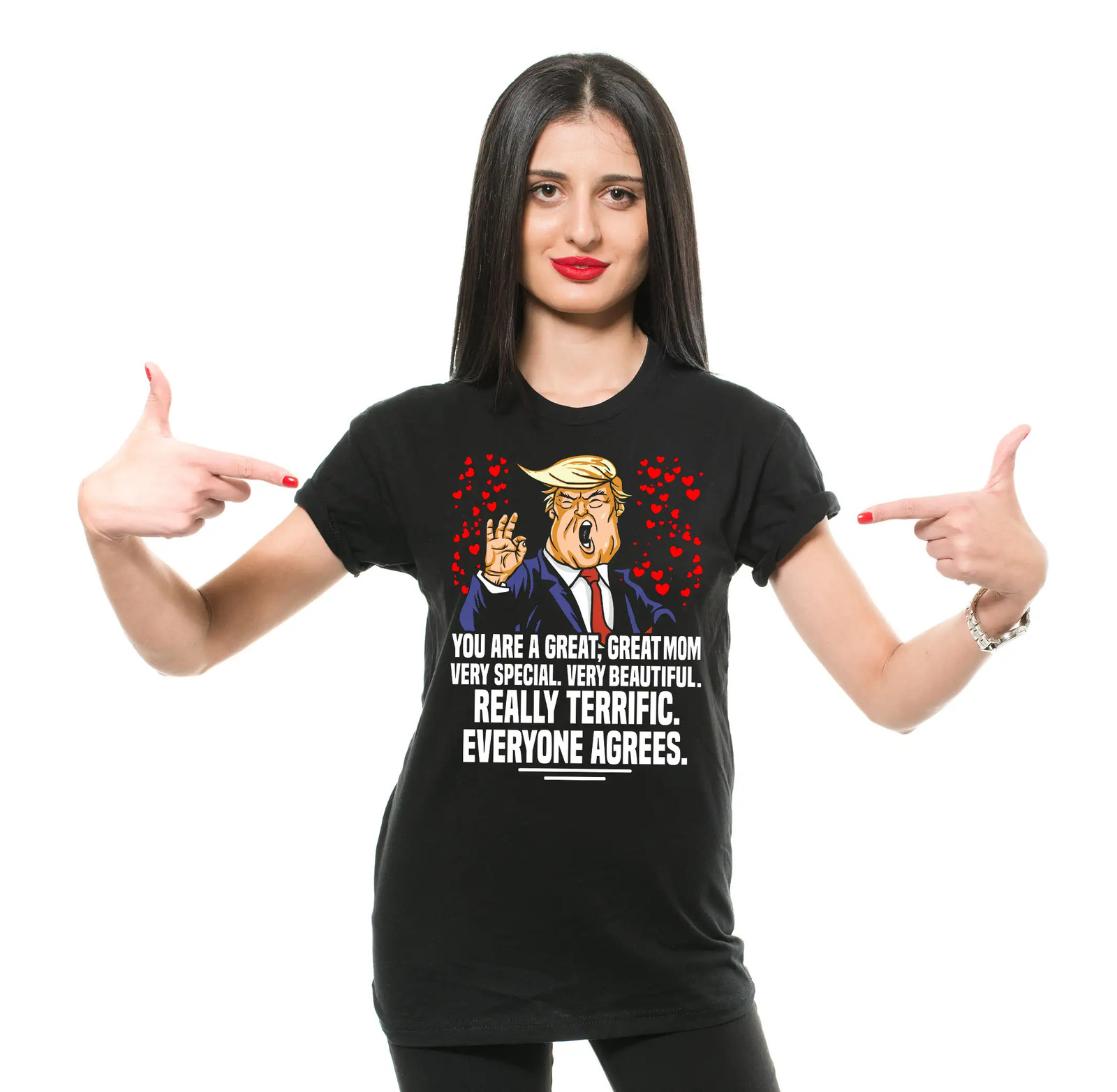 Donald Trump Great Mom T-Shirt Mom Political Gifts Trump Lover Mom Gift Tee gallery