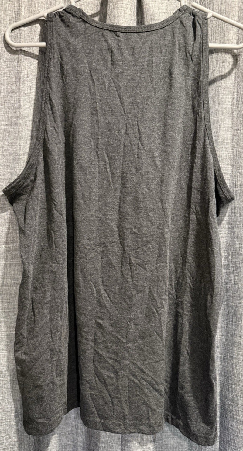 Cotton Heritage Men's size Large Solid Gray Tank Top Cotton/Poly Blend gallery