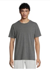 ATHLETIC WORKS Men’s Size 3XL Tri-Blend Short Sleeve Tee • Charcoal Heather