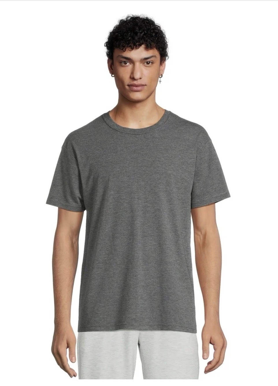 ATHLETIC WORKS Men’s Size 3XL Tri-Blend Short Sleeve Tee • Charcoal Heather gallery