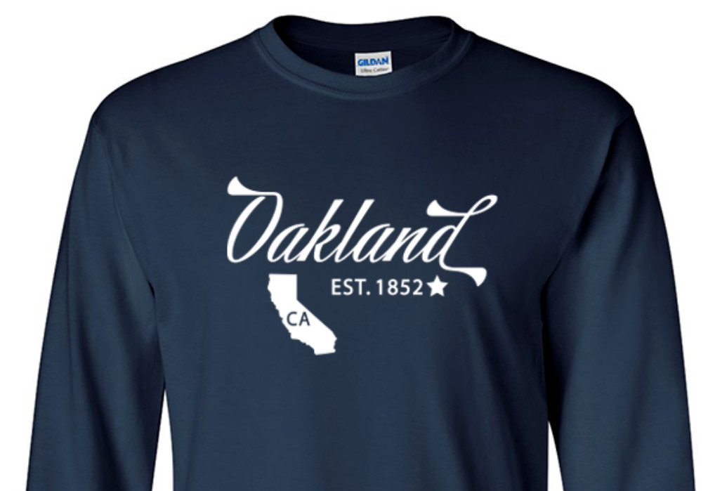 Oakland California State T-Shirt Graphic Tee Unisex Apparel Custom Text  gallery