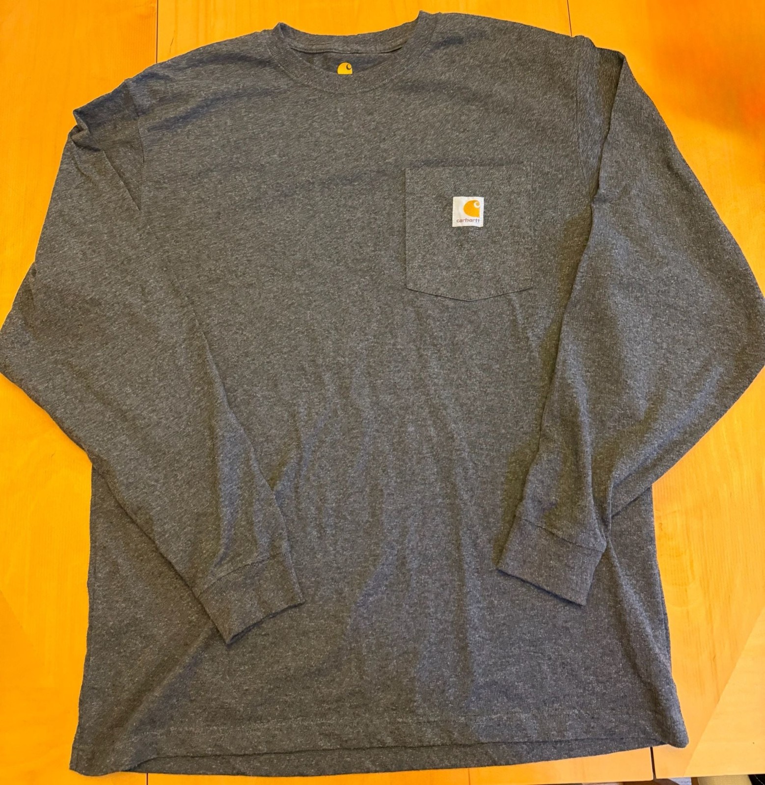Carhartt Loose Fit Heavyweight Long Sleeve Pocket T-Shirt K126 Heather Gray gallery