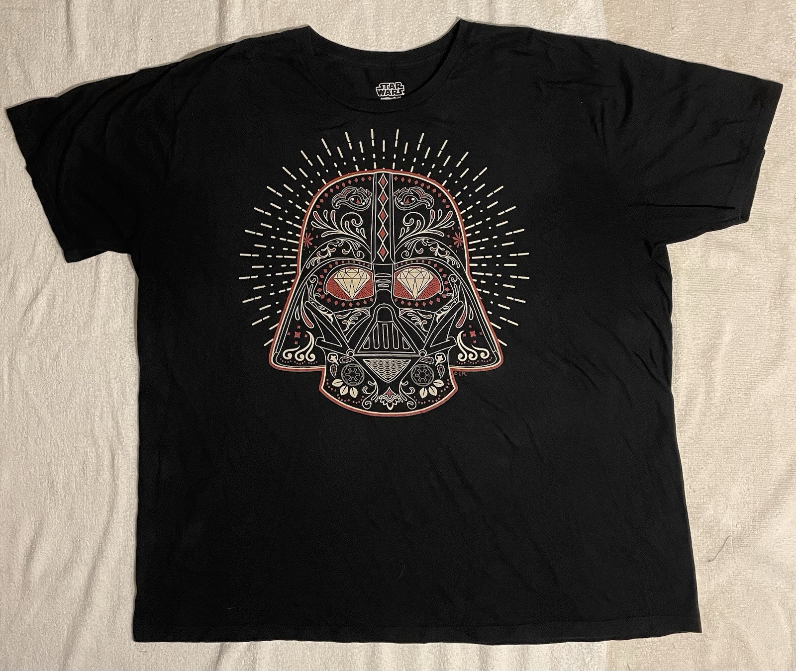 Star Wars Lucas Film Darth Vader Diamond Eyes T Shirt 3XL