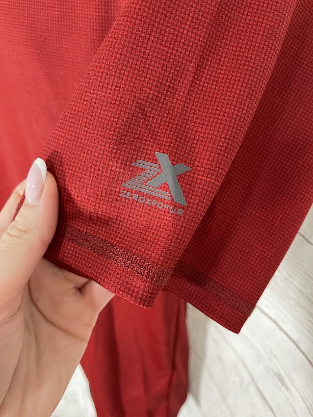ZeroXposur Sun Protection Men's T-Shirt Short Sleeve Vinous-red Size M gallery