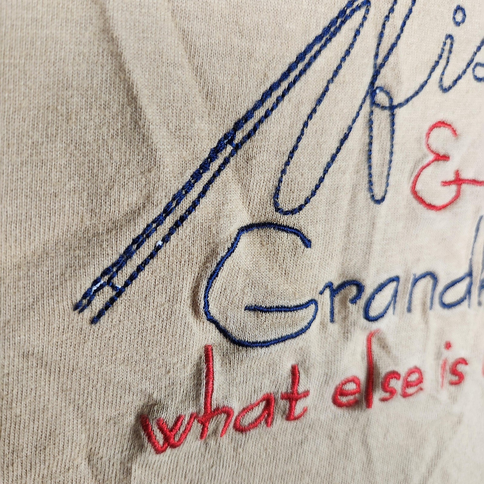 Vintage Grandpa Fishing Grandkids Shirt Mens Large Embroidered Bass Funny Joke gallery