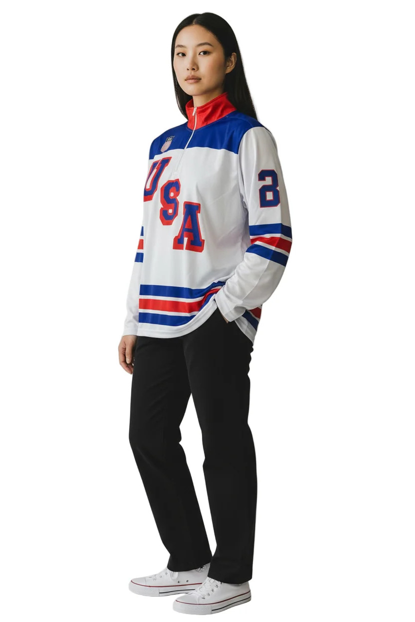 USA Hockey 2026 Replica Lightweight White 1/4 Zip Pullover gallery