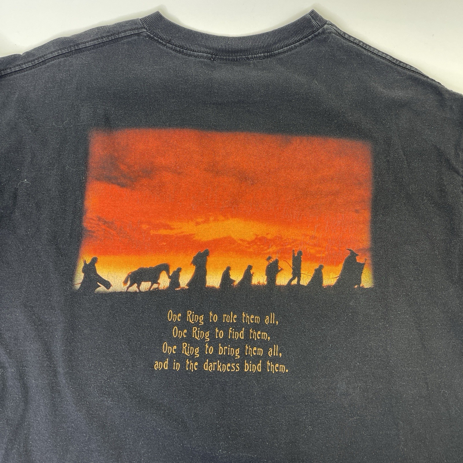 Vintage Lord Of The Rings The Fellowship Of The Ring T-Shirt Men's XL 2001 Y2K gallery