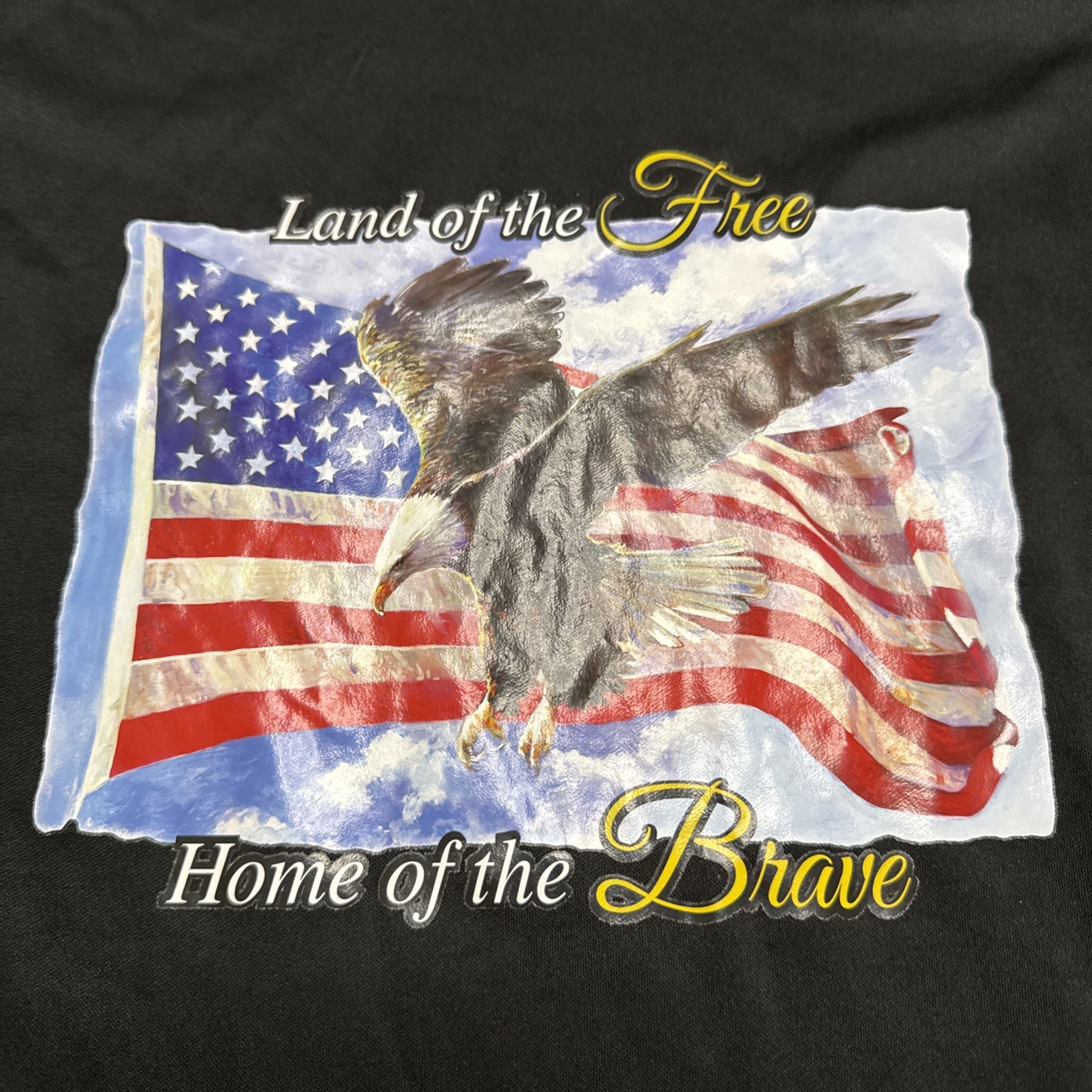 Land Of The Free Home Of The Brave Long Sleeve Tyler Robinson Sz Large gallery