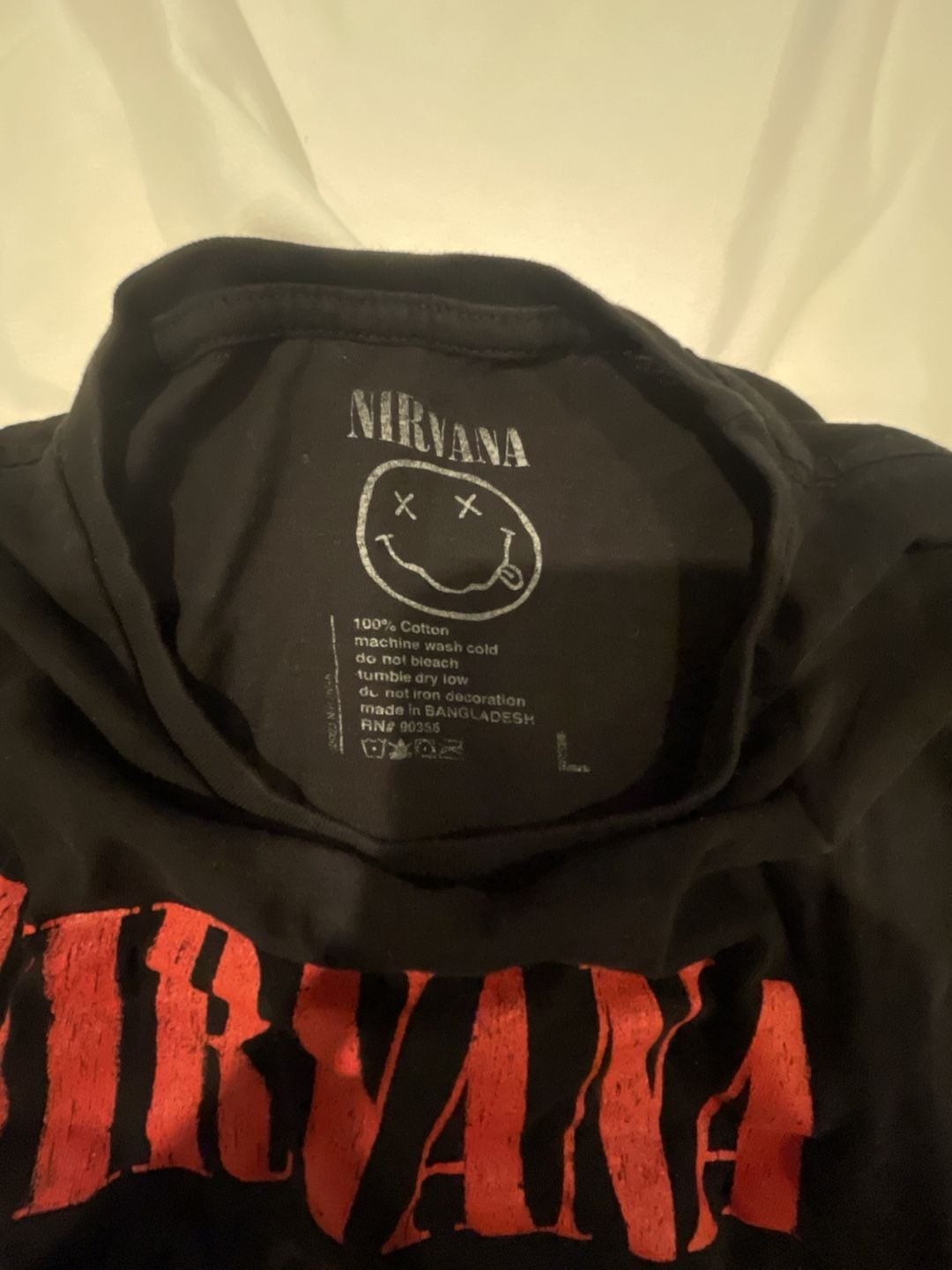 Nirvana In Utero Graphic Black Band T-Shirt Size Large gallery