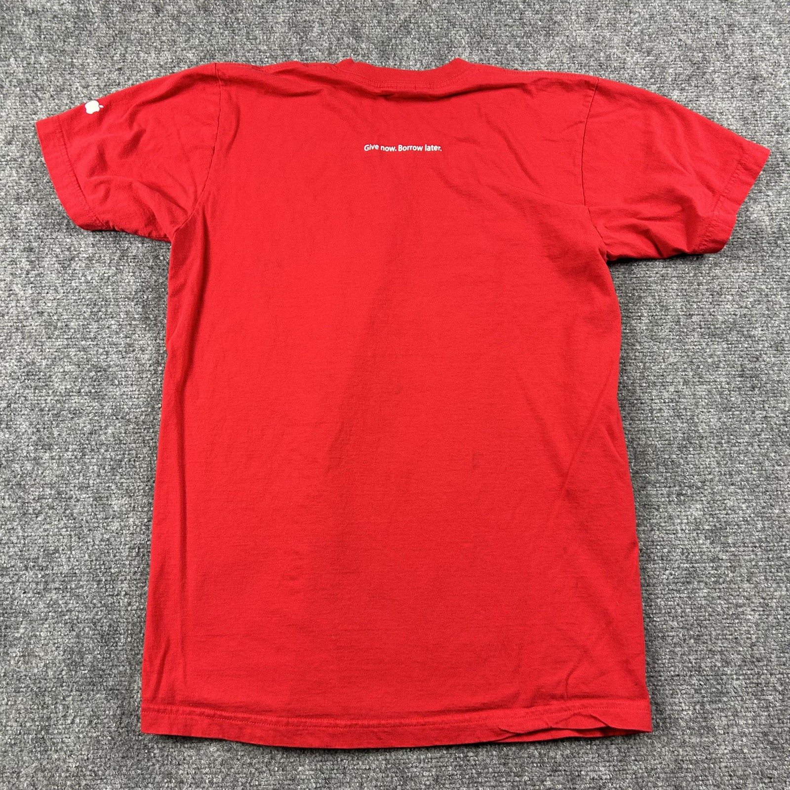 Apple Employee IPod Shirt Mens Medium Red Give Now Borrow Later Tee gallery