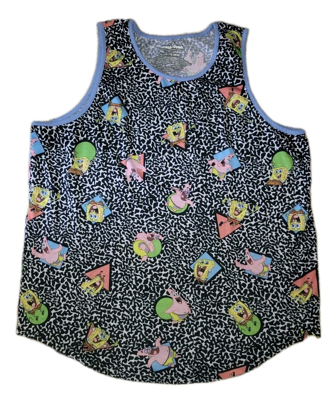 Spongbob Square Pants Sleeveless Shirt Mens XL Tank Top Cartoon