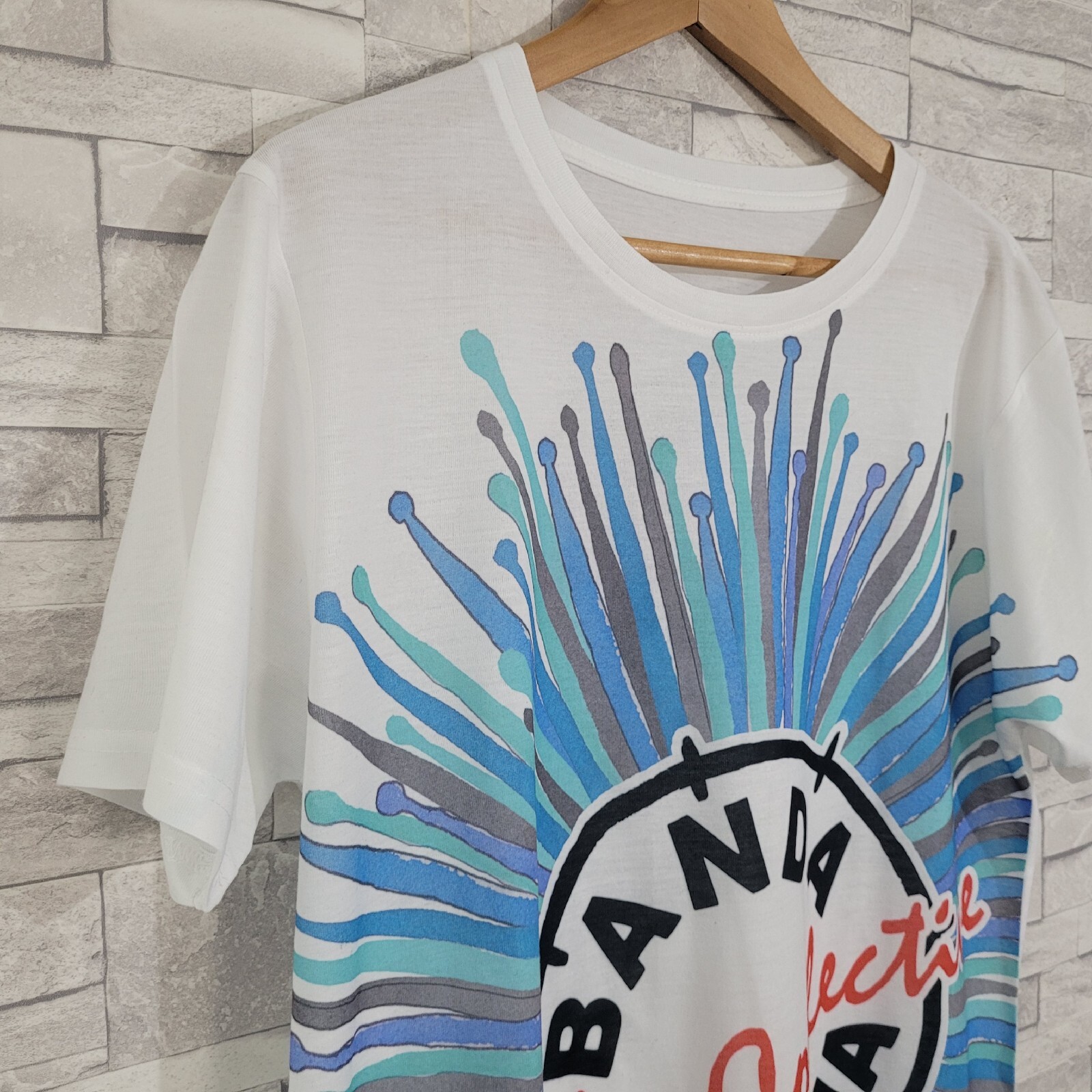 Mens BANDA NA RUA T Shirt Top Medium SAMBA HONLEY White gallery