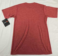 Point 6 100% Merino Alpine Wool Tee Shirt Rust Red Small