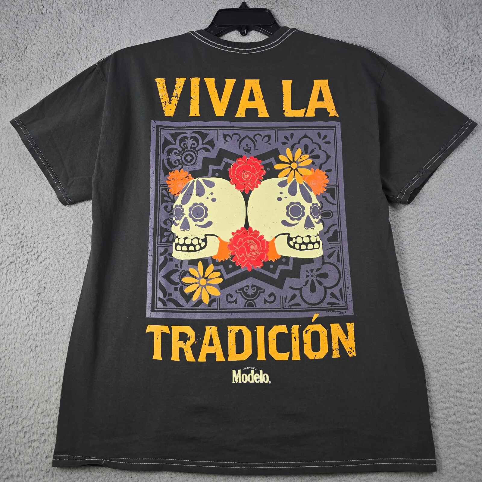 MODELO Beer SHIRT Mens Large L Black CERVEZA CASUAL Brew Mexican Lager Logo NWT gallery