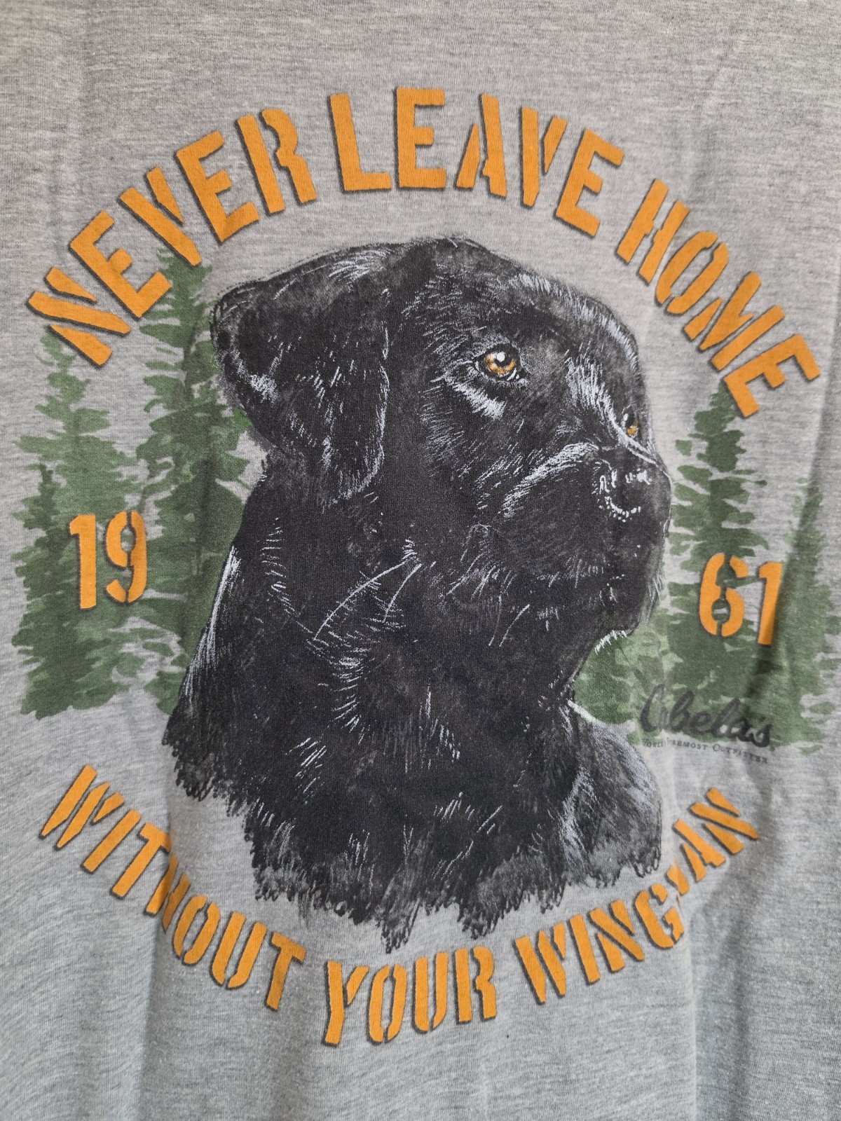 Men's Grey Short Sleeve T-Shirt By Cabelas Never Leave Home Without Your Wingman gallery