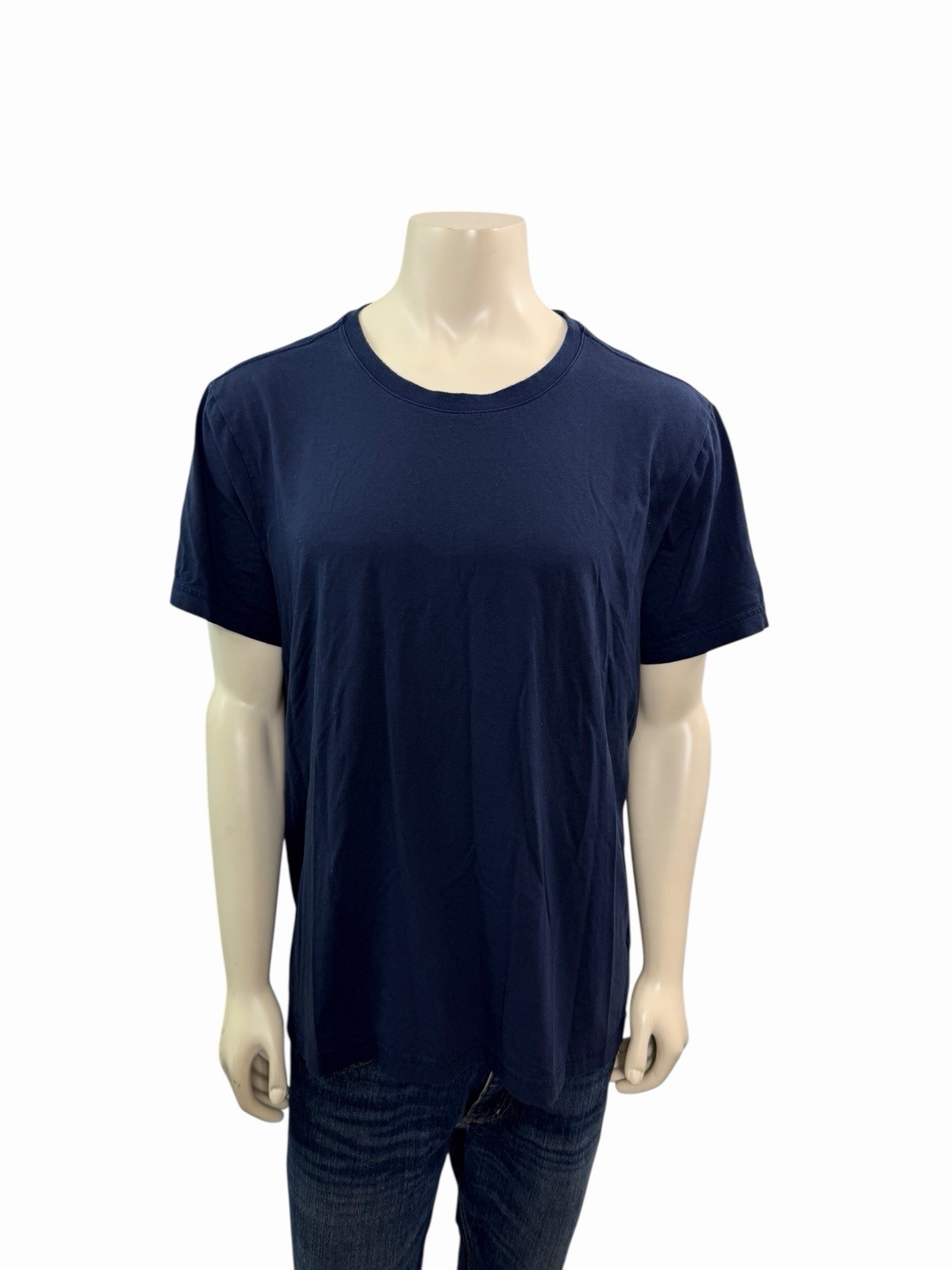 Rhone Shirt Men’s XXL Blue Crewneck Pima Cotton Blend Performance Stretch Tee