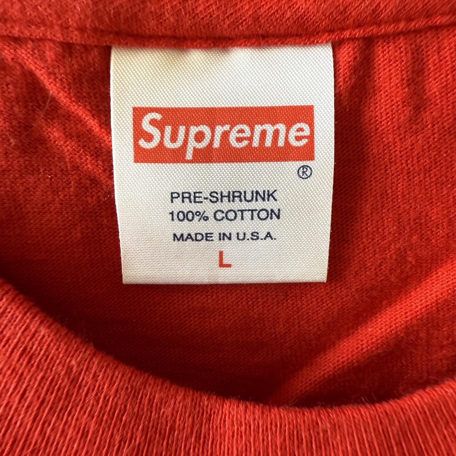 Supreme Morrissey Photo Men’s Tee Shirt SS16 Size Large Red gallery