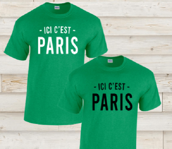 Messi Ici C'est Paris Lionel St Germain Psg Soccer Football French T-Shirt Shirt gallery