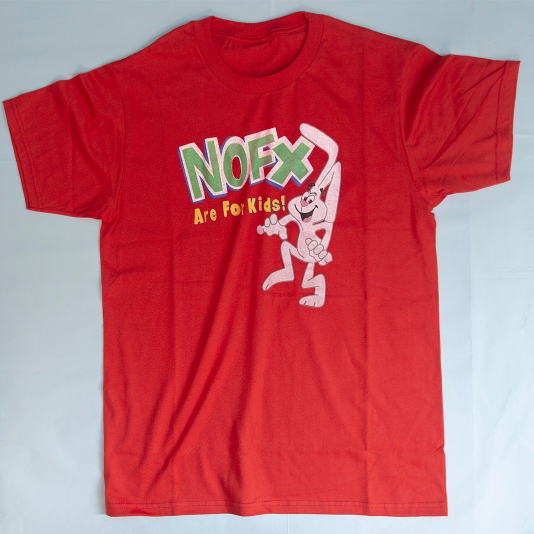 NEW! NOFX Are For Kids Red Cotton T-shirt Size S-5XL