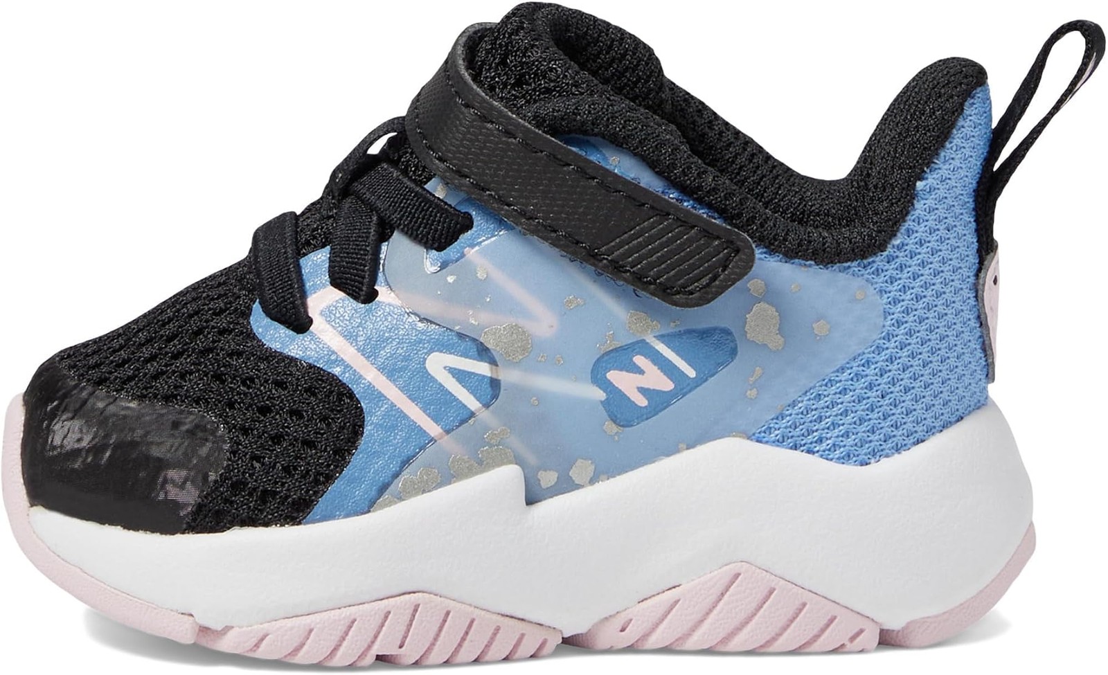 New Balance Rave Run V2 Bungee Lace with Top Strap Shoe, Lilac Glo/Sky Blue/Pixe gallery