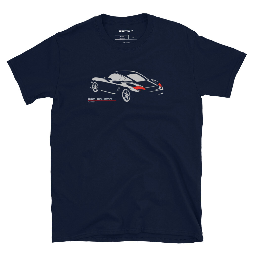 Porsche 987 Cayman Silhouette  986 718 981 911 996 993 991 930 997 Men's T-Shirt
