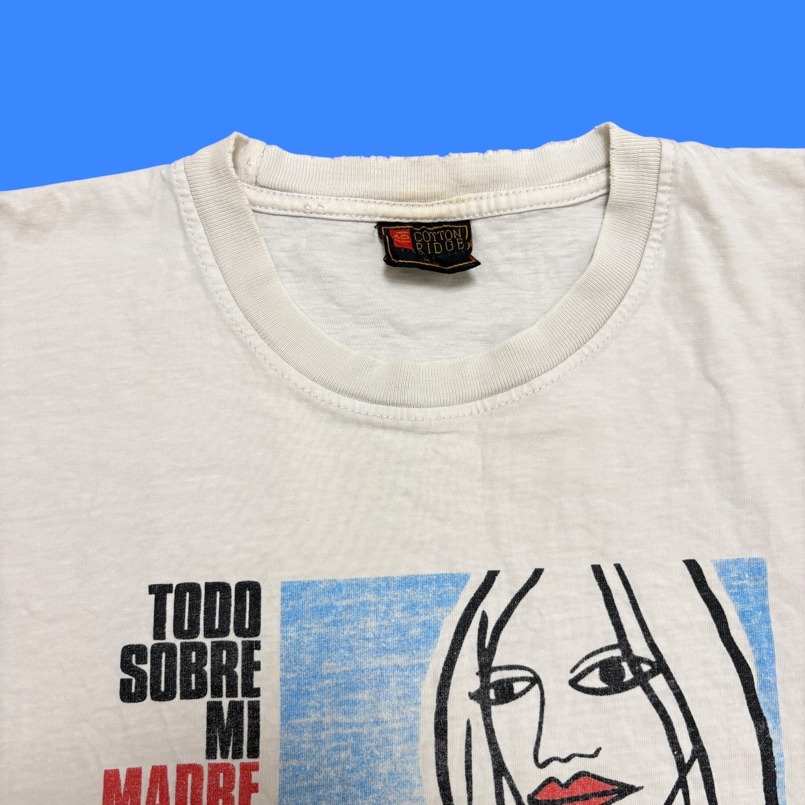 Vintage Movie Promo Shirt Mens XL White 90s Pedro Almodovar Art Graphic Cinema gallery
