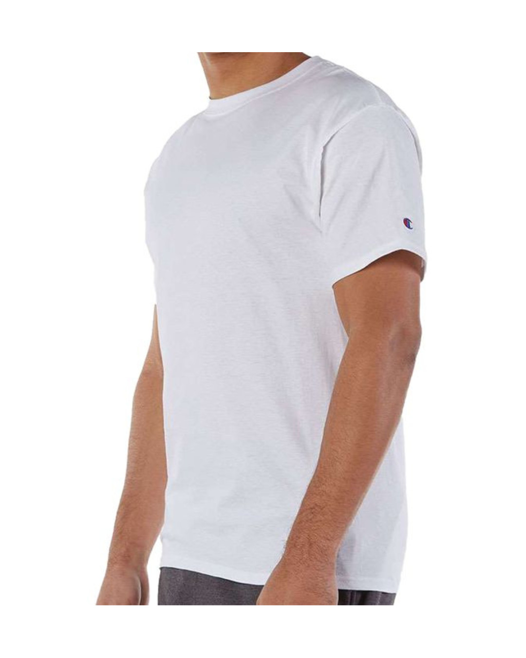 Champion Men Crew Neck Short Sleeves White T-Shirt S,M,L,XL gallery