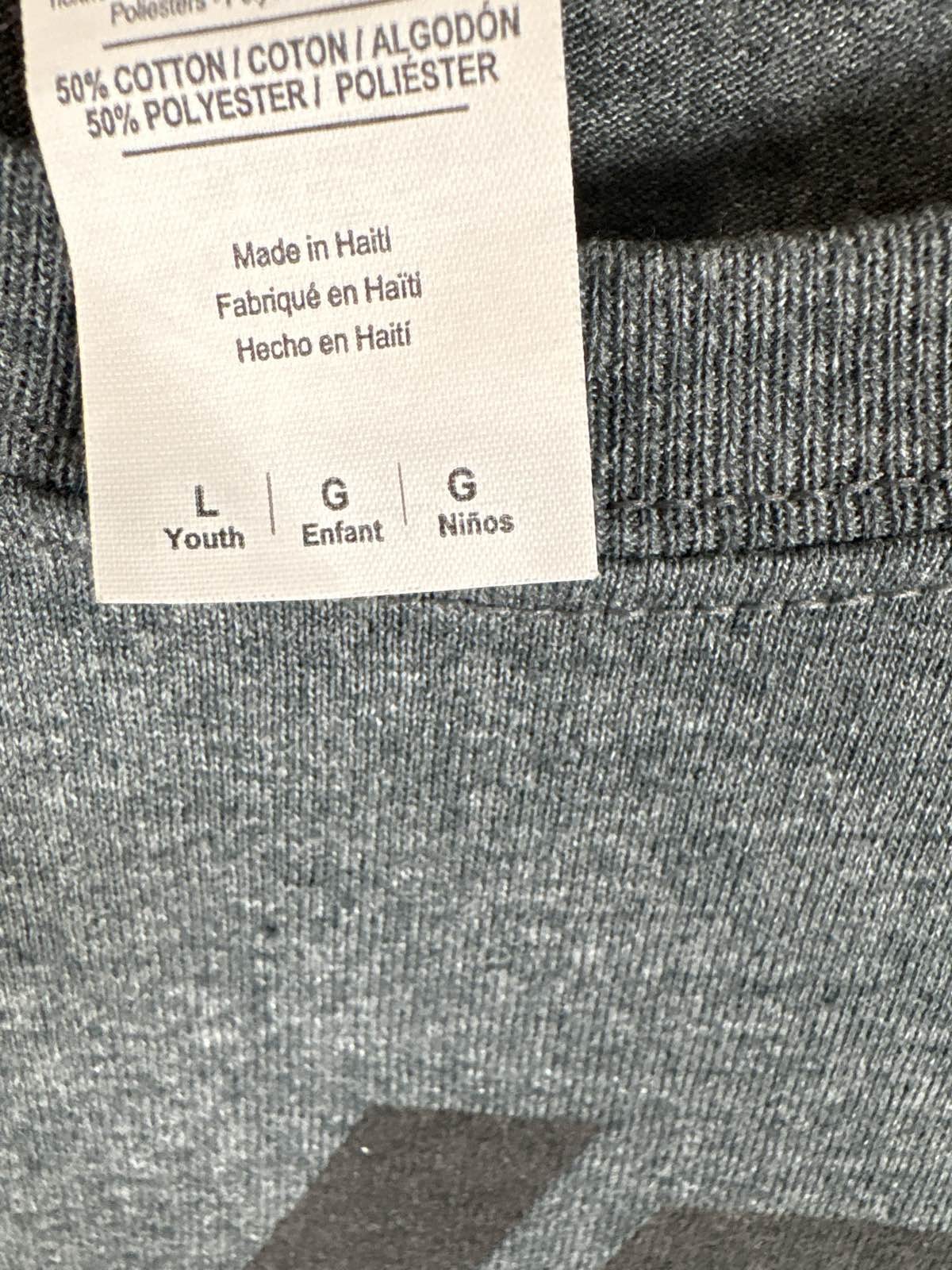 Gildan Youth Dark Gray T-Shirt SZ L Best Party Ever Graphic Tee Short Sleeve gallery